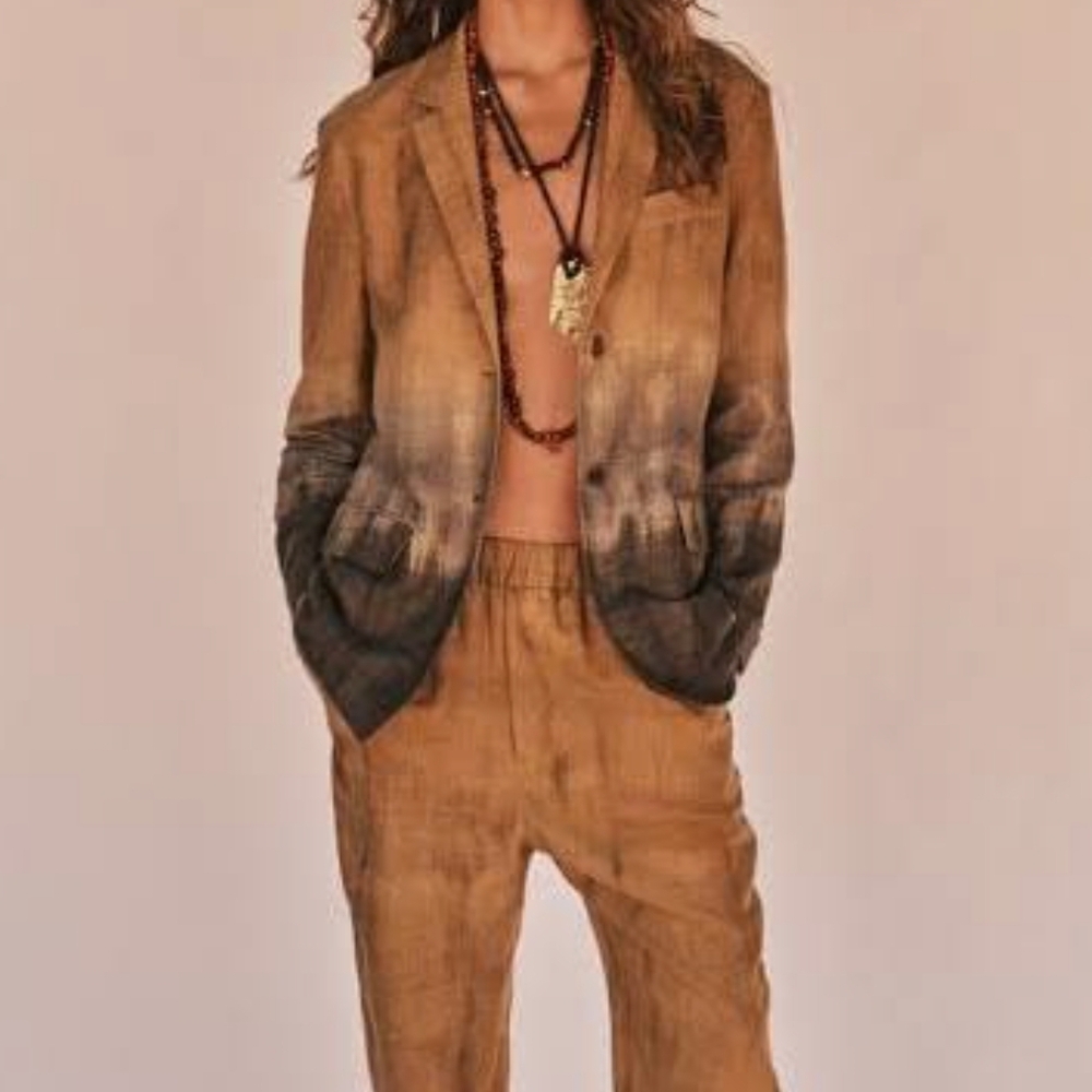 Zara Modern Pantsuits in Brown and Black with Wide-Leg Silhouette